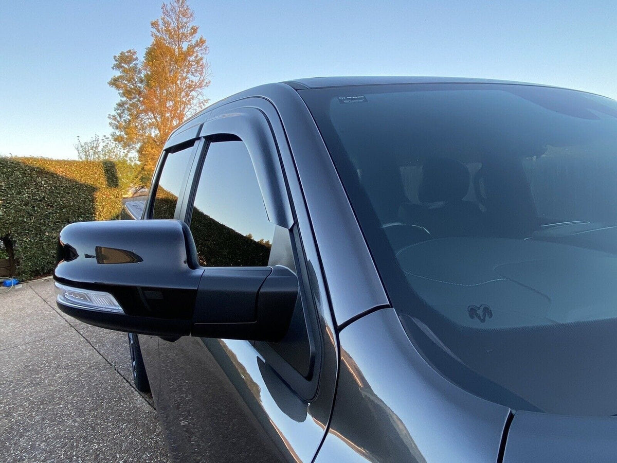 Installed View - Dodge Ram DT Crew Cab (2019-2026): Premium Window Visors