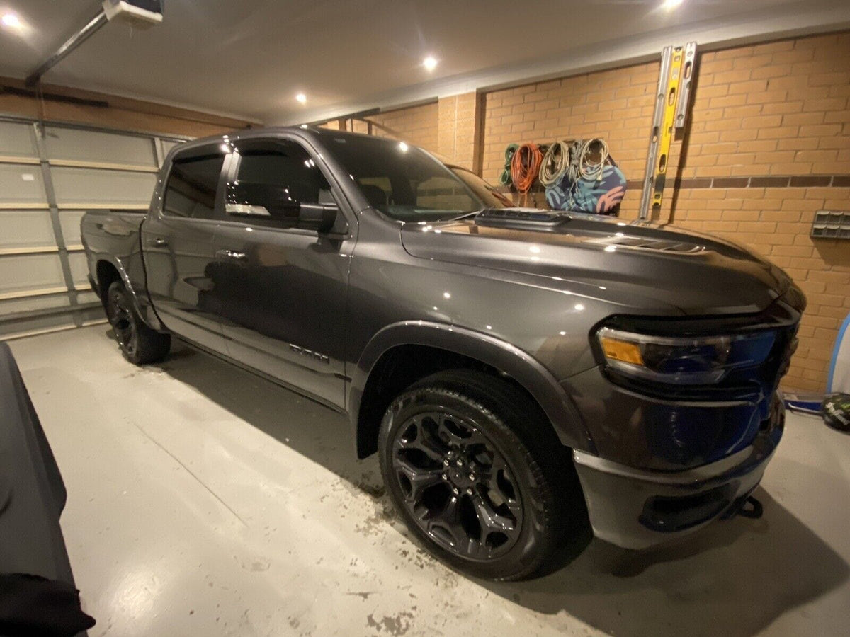Installed View - Dodge Ram DT Crew Cab (2019-2026): Premium Window Visors