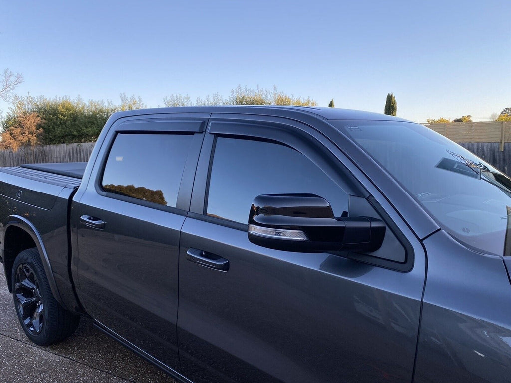 Installed View - Dodge Ram DT Crew Cab (2019-2026): Premium Window Visors