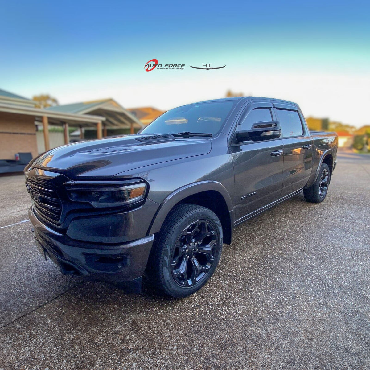 Installed View - Dodge Ram DT Crew Cab (2019-2026): Premium Window Visors