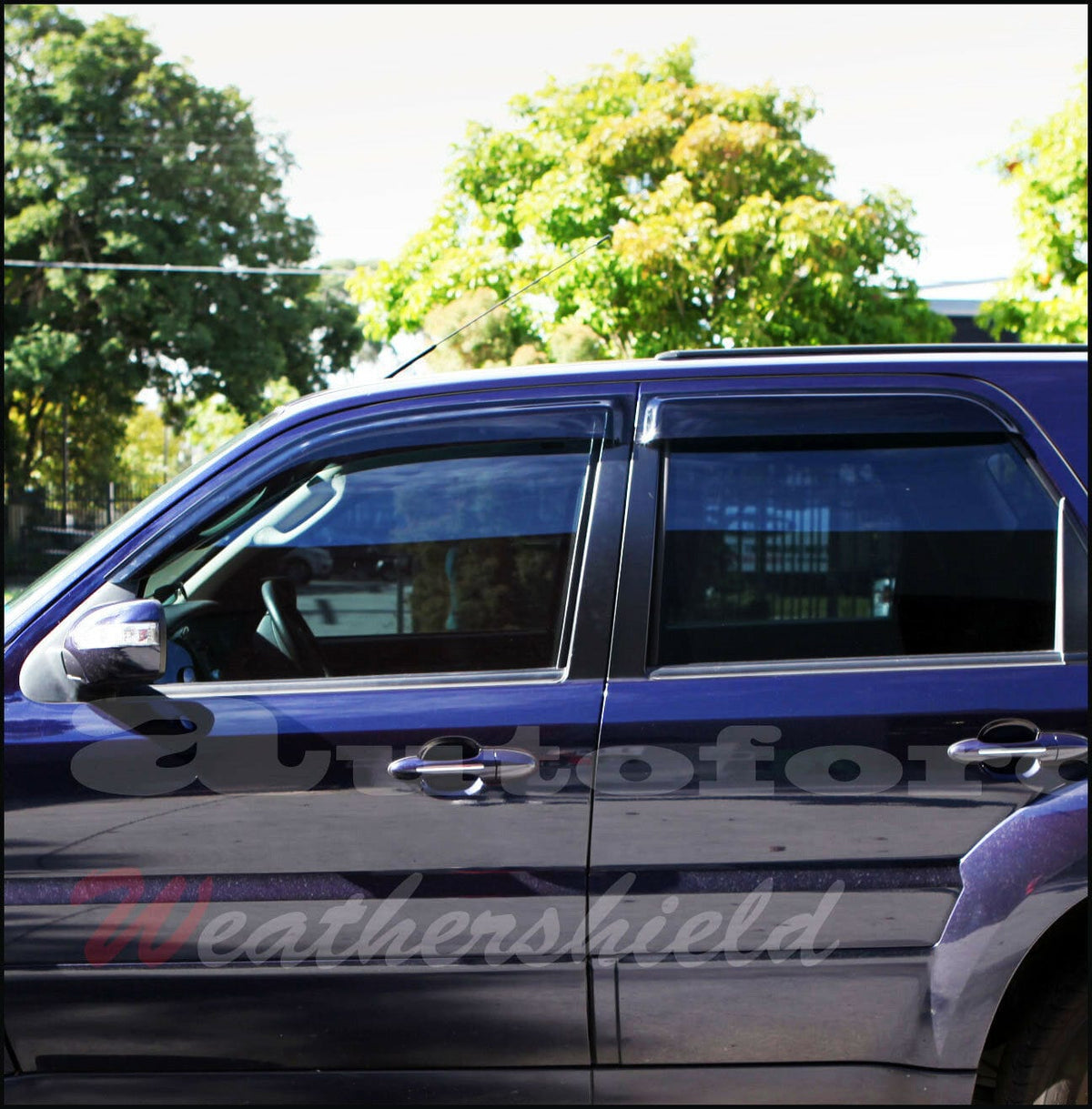 Installed View - Ford Escape (2001-2012): Premium Window Visors