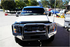Installed View - Ford F250 F350 F450 F550 Super Duty (1999-2007): Bonnet Protector Guard