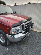 Installed View - Ford F250 F350 F450 F550 Super Duty (1999-2007): Bonnet Protector Guard