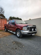 Installed View - Ford F250 F350 F450 F550 Super Duty (1999-2007): Bonnet Protector Guard