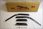 Installed View - Ford F250 F550 Extra Cab (1999-2016): Premium Window Visors