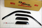 Installed View - Ford F250 F550 Extra Cab (1999-2016): Premium Window Visors