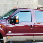 Installed View - Ford F250 F550 Front (1999-2016): Premium Window Visors