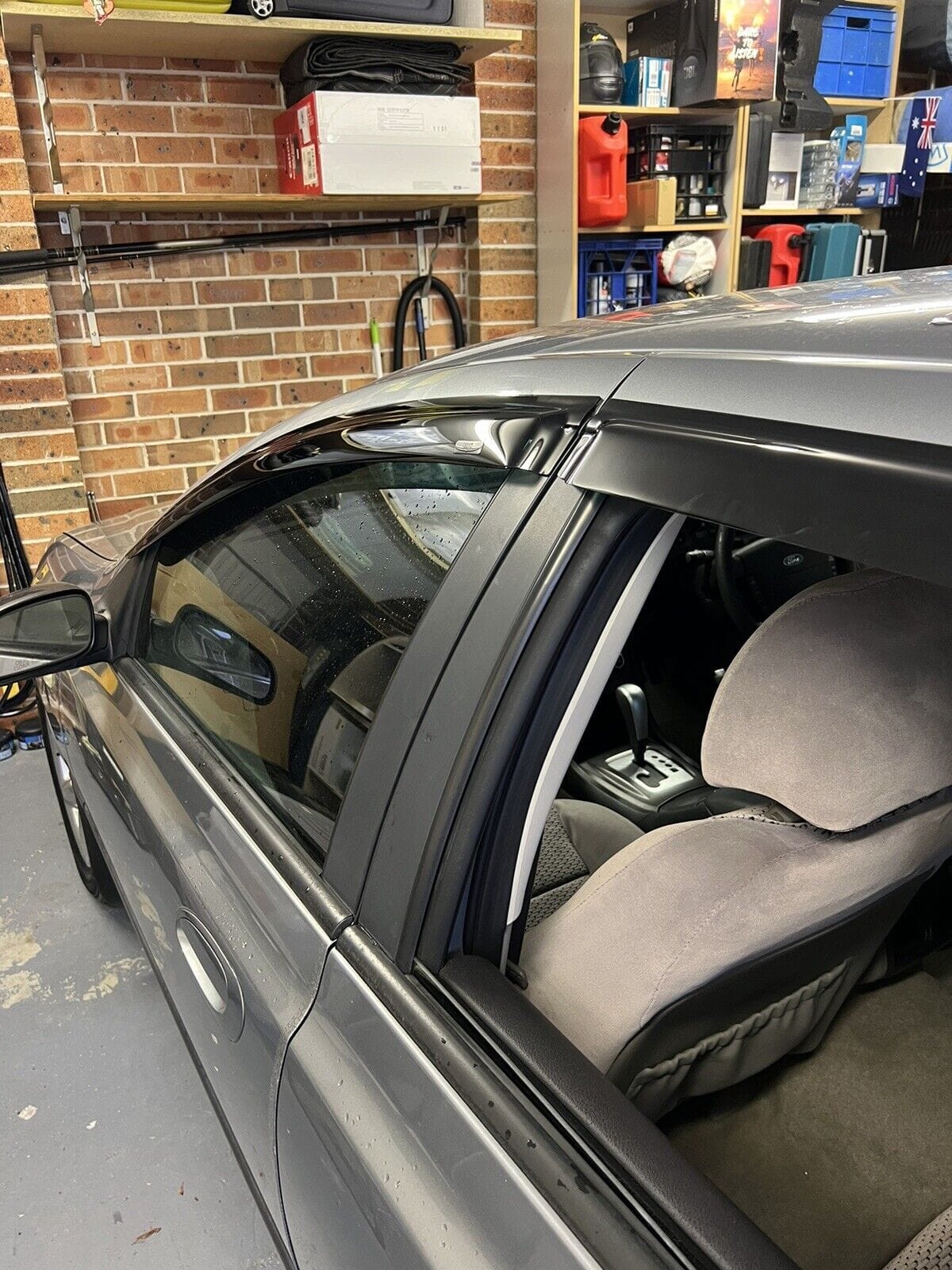 Installed View - Ford Fairlane BA BF AU LTD: Premium Window Visors