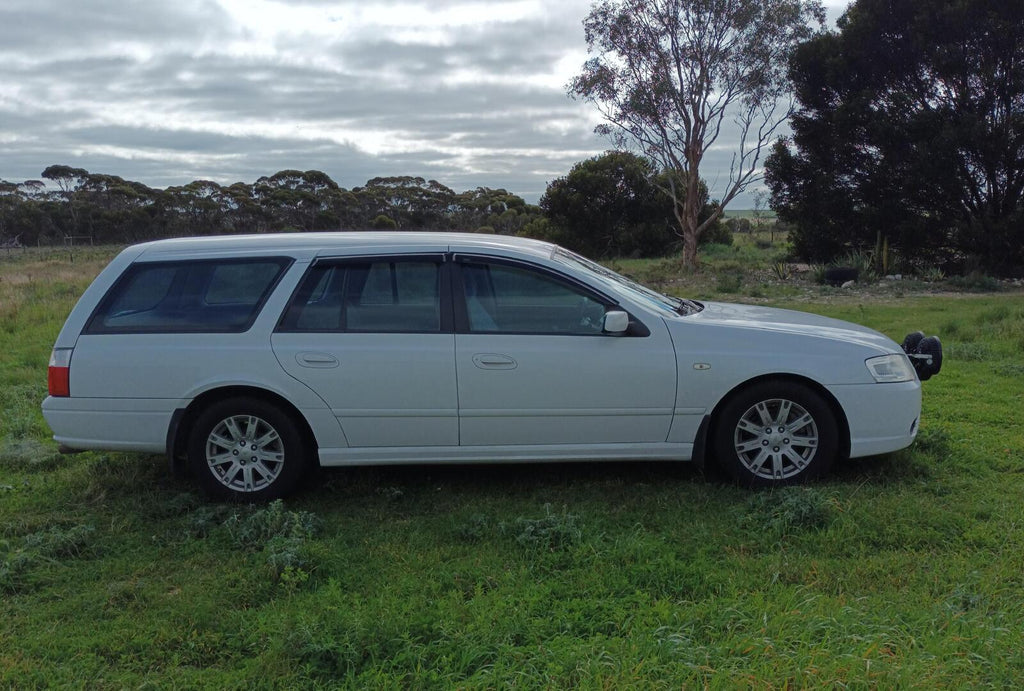 Installed View - Ford Fairlane BA BF AU LTD: Premium Window Visors