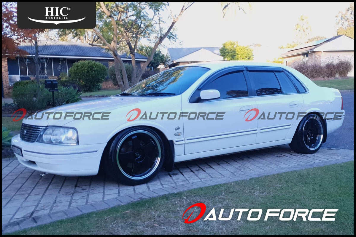 Installed View - Ford Fairlane BA BF AU LTD: Premium Window Visors