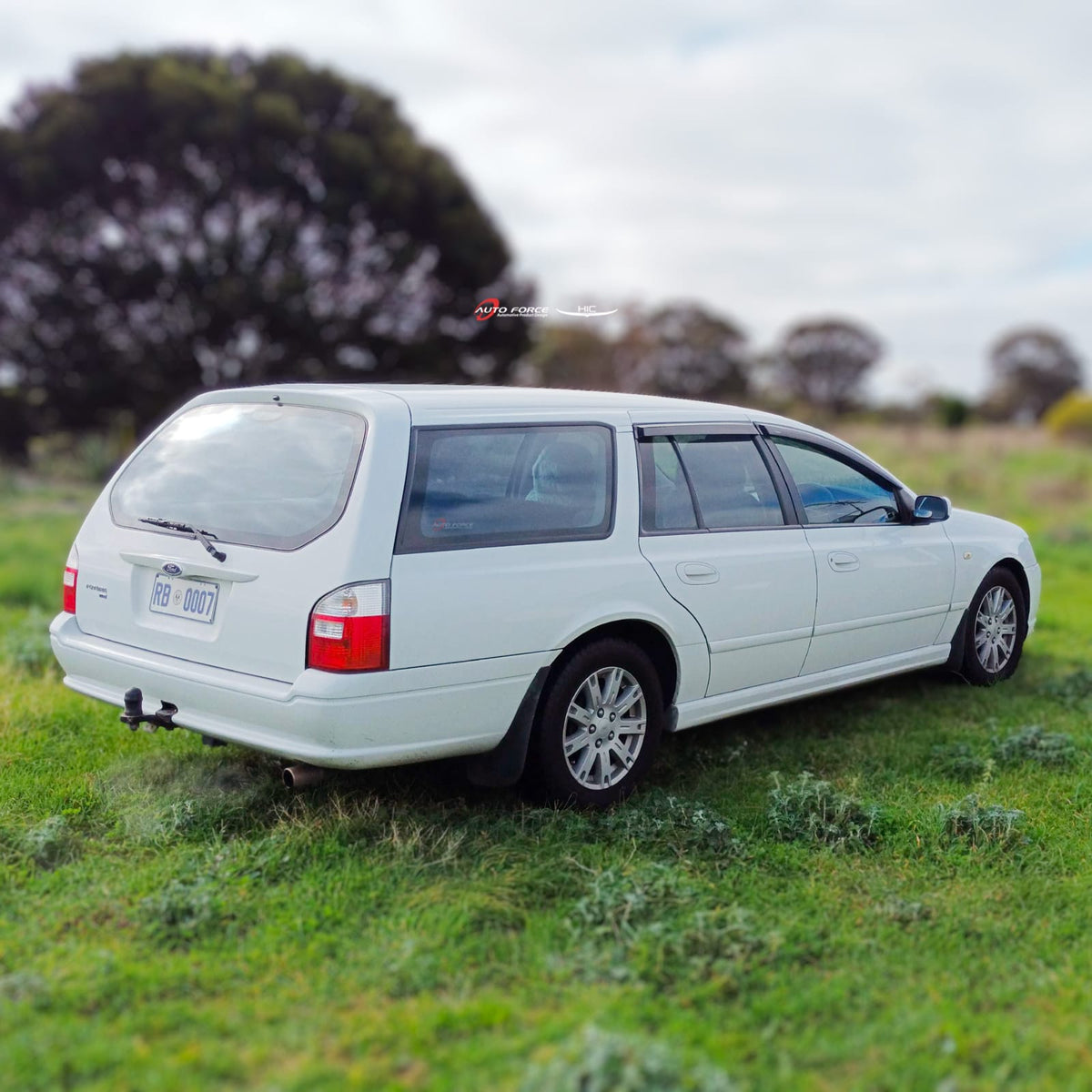 Installed View - Ford Fairlane BA BF AU LTD: Premium Window Visors
