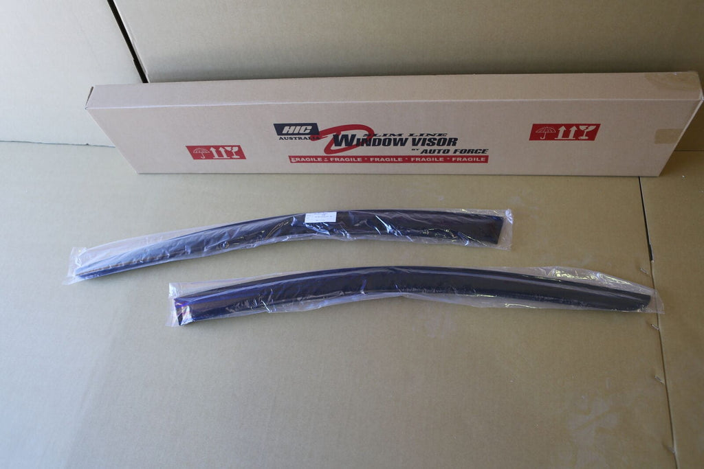 Installed View - Ford Fairlane BA BF Sedan Front (2003-2007): Premium Window Visors