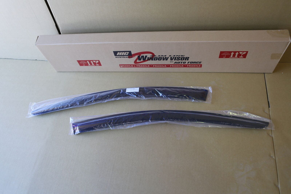 Installed View - Ford Fairlane BA BF Sedan Front (2003-2007): Premium Window Visors
