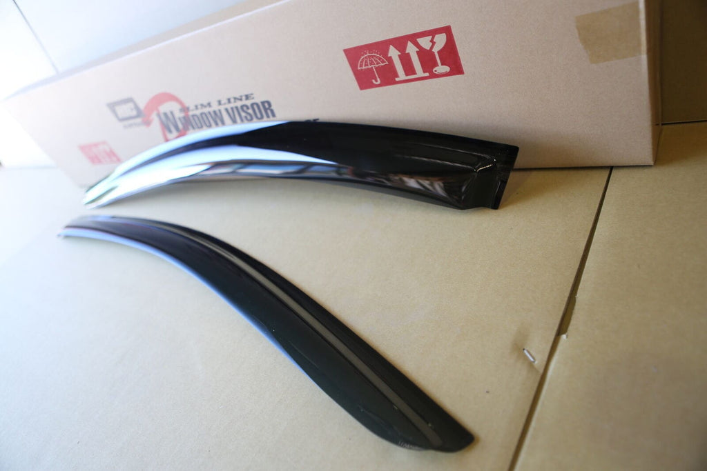 Installed View - Ford Fairlane BA BF Sedan Front (2003-2007): Premium Window Visors
