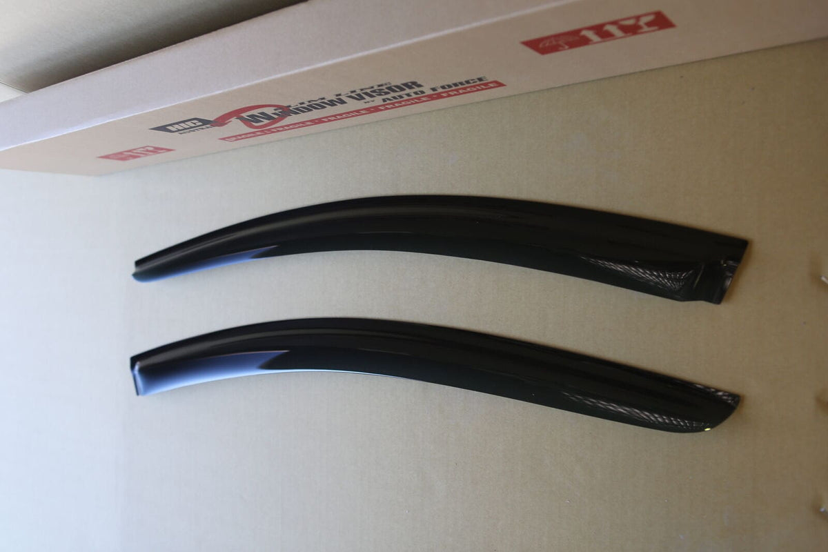 Installed View - Ford Fairlane BA BF Sedan Front (2003-2007): Premium Window Visors