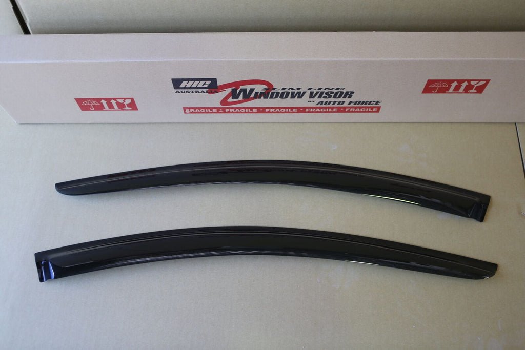 Installed View - Ford Fairlane BA BF Sedan Front (2003-2007): Premium Window Visors