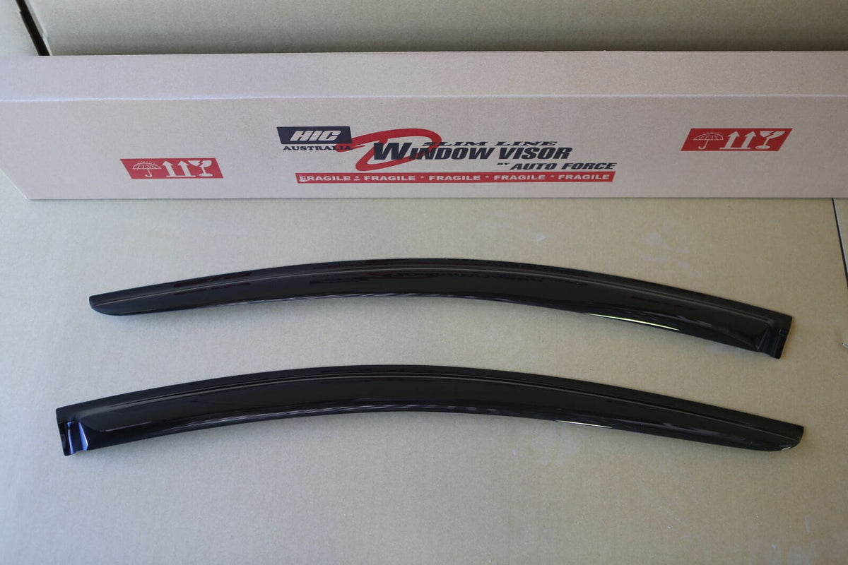 Installed View - Ford Fairlane BA BF Sedan Front (2003-2007): Premium Window Visors