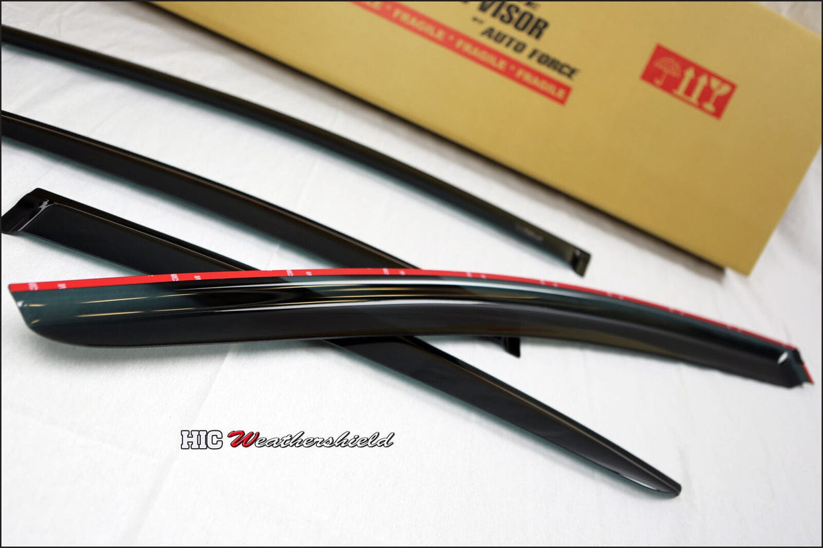 Installed View - Ford Fairmont BA BF Ghia Sedan (2002-2008): Premium Window Visors