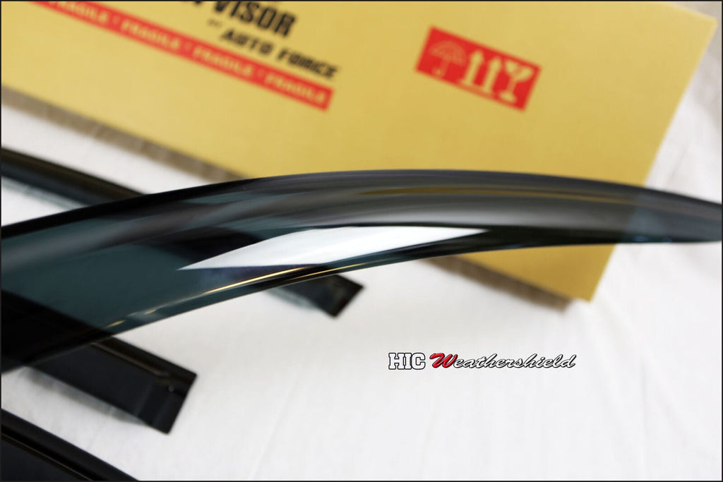 Installed View - Ford Fairmont BA BF Ghia Sedan (2002-2008): Premium Window Visors