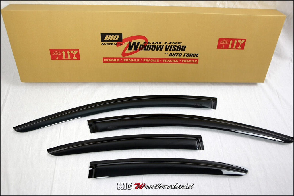 Installed View - Ford Fairmont BA BF Ghia Sedan (2002-2008): Premium Window Visors