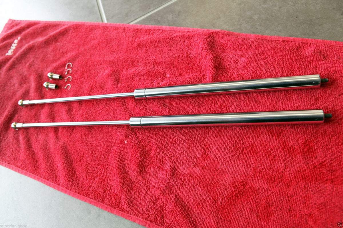 Installed View - Ford Falcon AU Fairmont & Fairlane: Chrome Bonnet Gas Struts