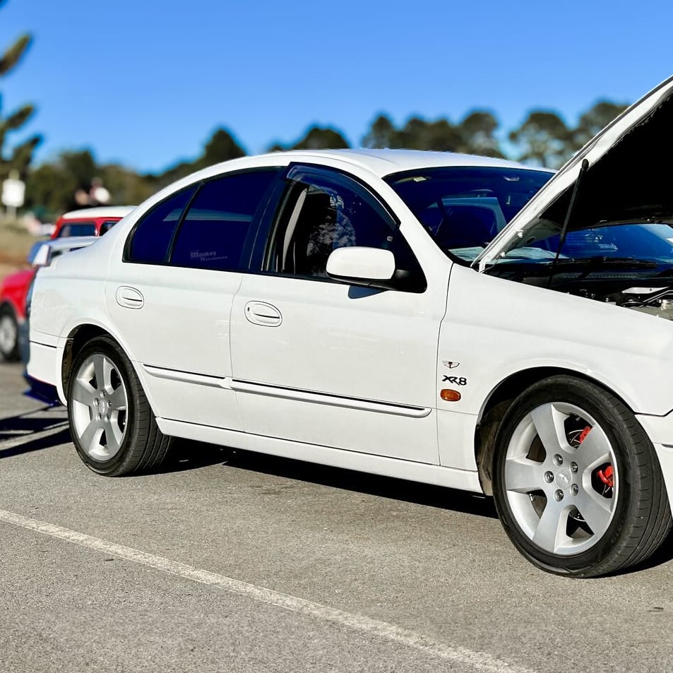 Installed View - Ford Falcon AU Series 1 2 3 Sedan: Tickford TS50 Style Side Skirts