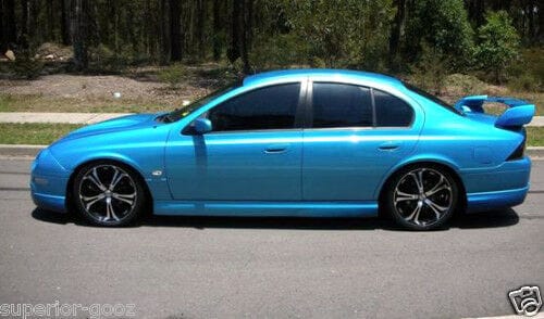 Installed View - Ford Falcon AU Series 1 2 3 Sedan: Tickford TS50 Style Side Skirts