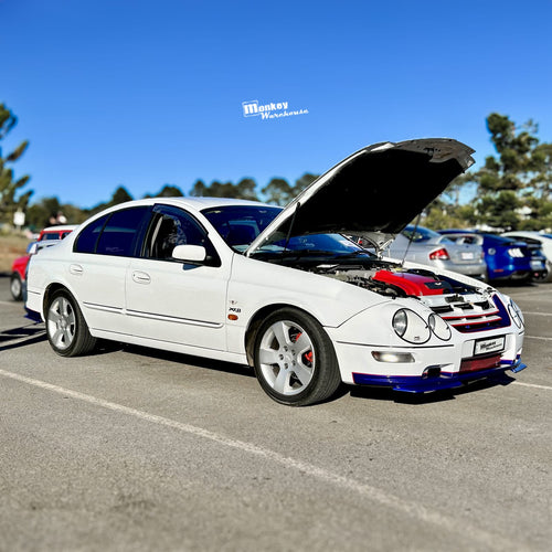 Installed View - Ford Falcon AU Series 1 2 3 Sedan: Tickford TS50 Style Side Skirts