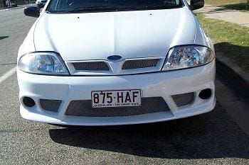 Installed View - Ford Falcon AU Series 1/2/3 Ute: Tickford Hawk Style Front Bumper
