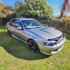 Installed View - Ford Falcon BA BF (2002-2008): Bonnet Protector Guard