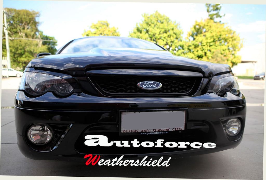 Installed View - Ford Falcon BA BF (2002-2008): Bonnet Protector Guard