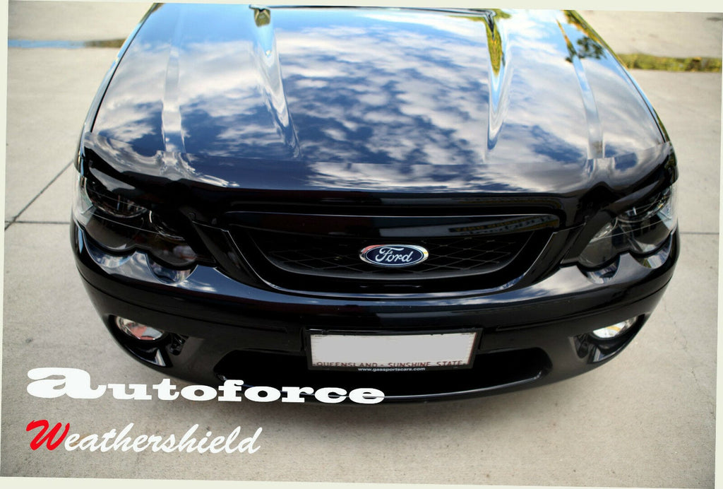 Installed View - Ford Falcon BA BF (2002-2008): Bonnet Protector Guard