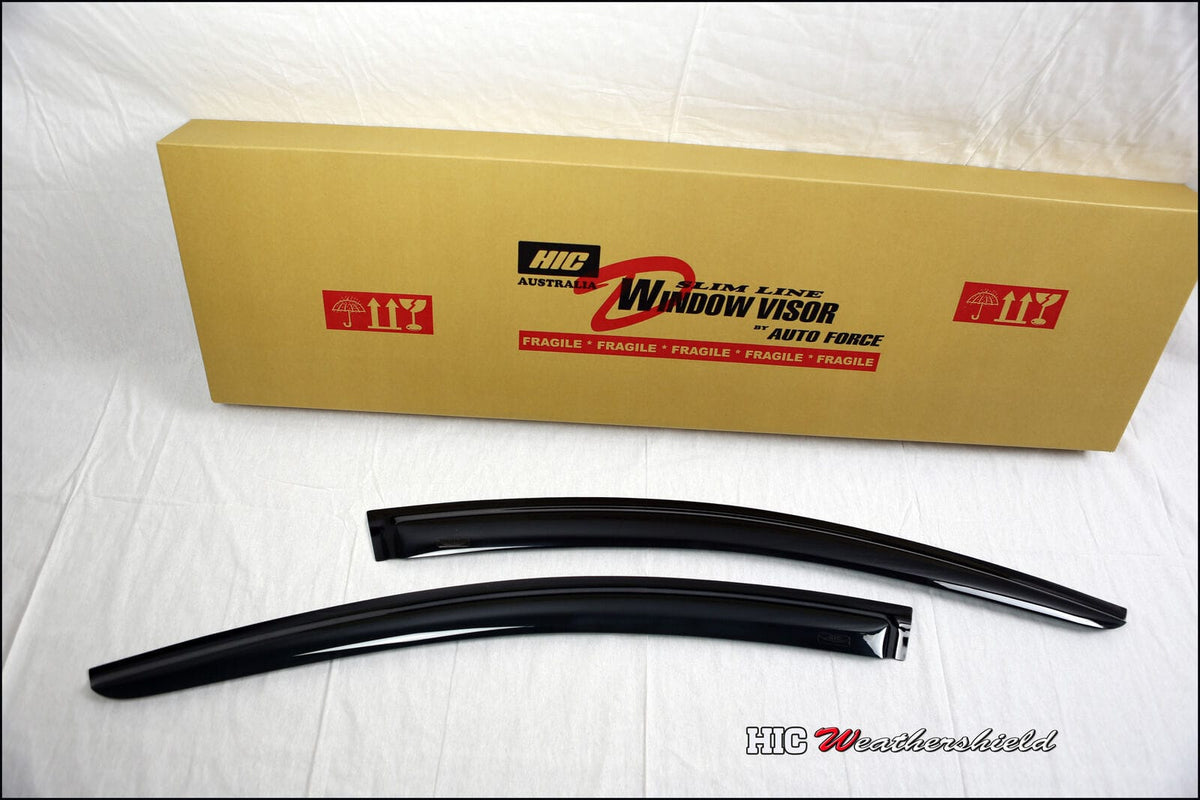 Installed View - Ford Falcon BA BF AU Ute (1999-2002): Premium Window Visors