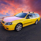 Installed View - Ford Falcon BA BF AU Wagon (2002-2010): Premium Window Visors