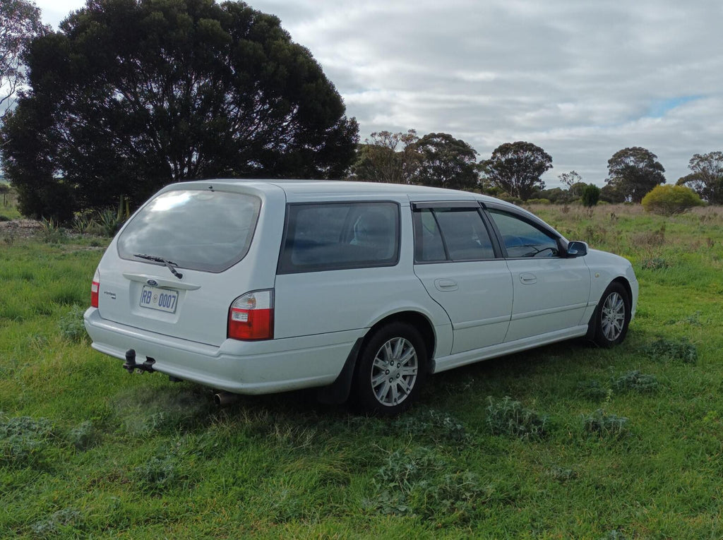 Installed View - Ford Falcon BA BF AU Wagon (2002-2010): Premium Window Visors