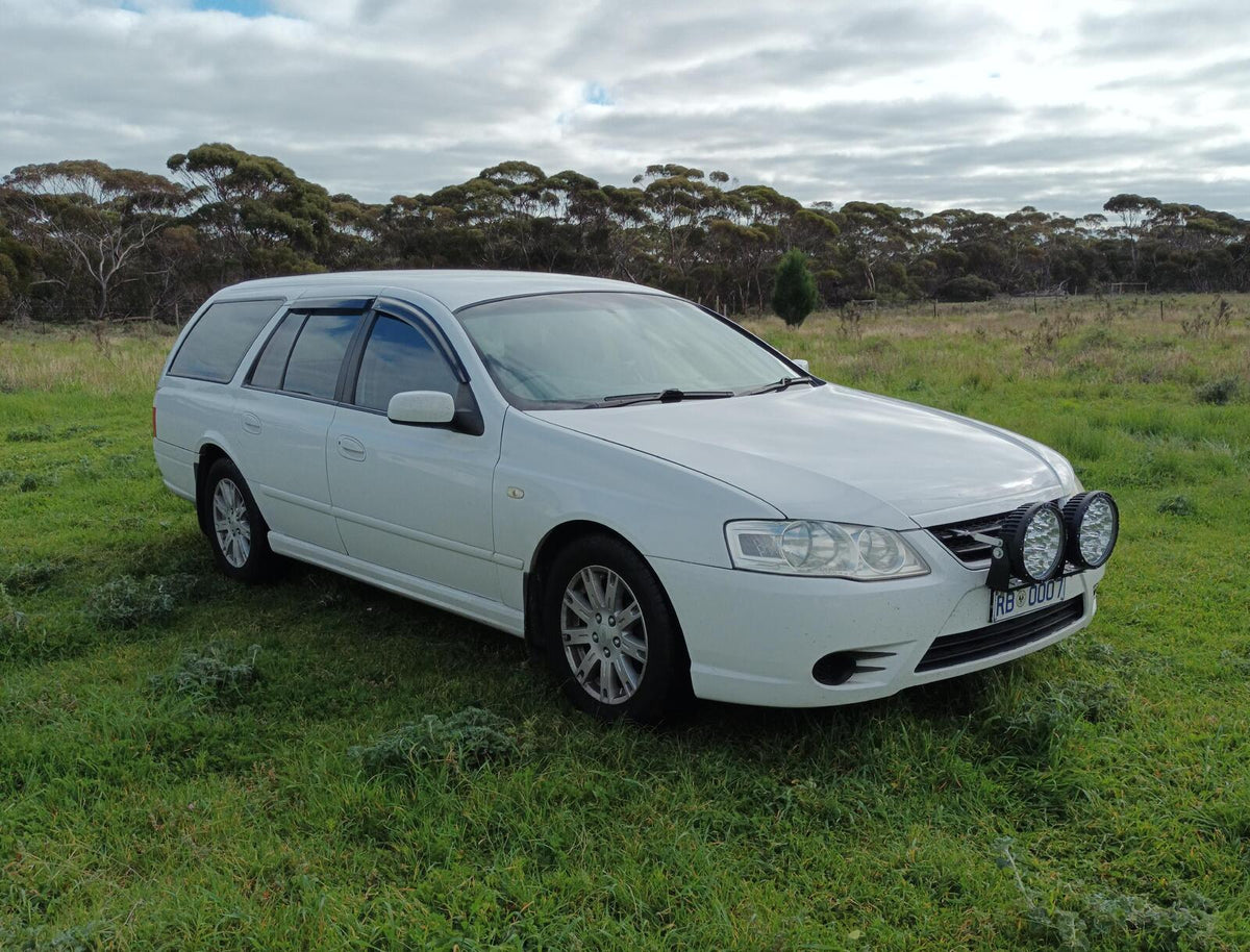 Installed View - Ford Falcon BA BF AU Wagon (2002-2010): Premium Window Visors