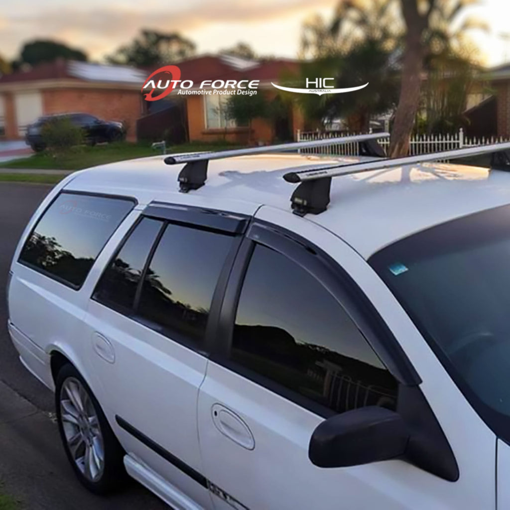 Installed View - Ford Falcon BA BF AU Wagon (2002-2010): Premium Window Visors