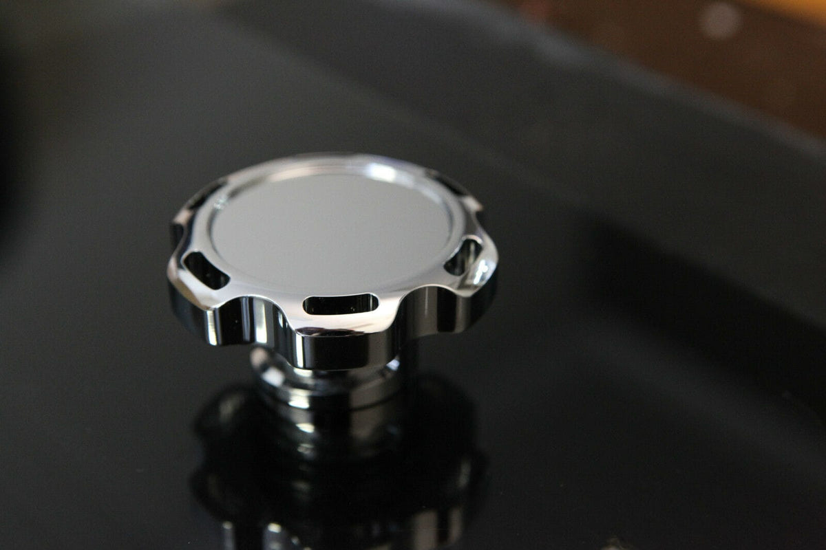Installed View - Ford Falcon BA BF FG: Billet Engine Oil Cap (6-Cylinder V6 Models)