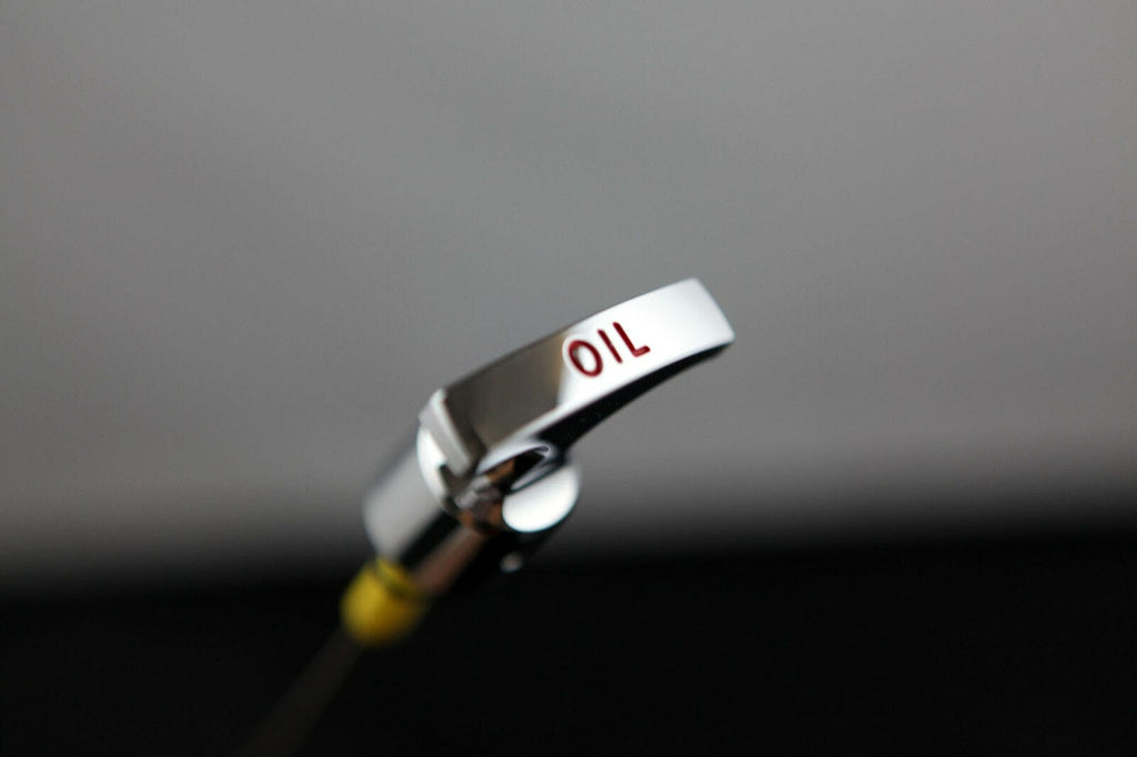 Installed View - Ford Falcon BA BF FG: Billet Engine Oil Dipstick Handle