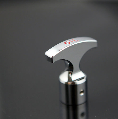 Installed View - Ford Falcon BA BF FG: Billet Engine Oil Dipstick Handle