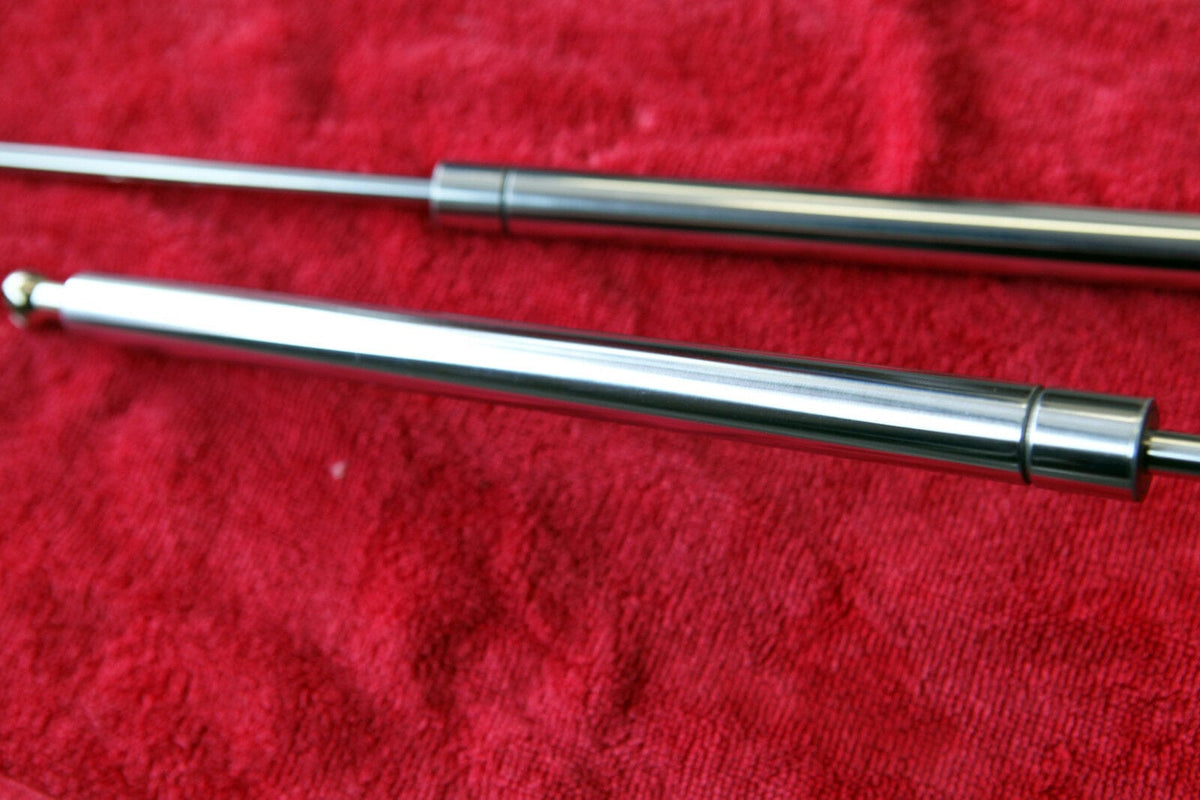 Installed View - Ford Falcon BA BF & FPV: Chrome Heavy-Duty Bonnet Struts