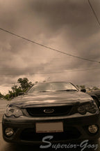 Installed View - Ford Falcon BA BF FPV: Premium Headlight Eyelids