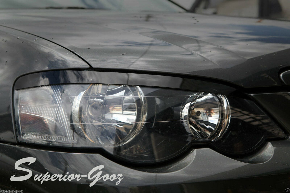 Installed View - Ford Falcon BA BF FPV: Premium Headlight Eyelids