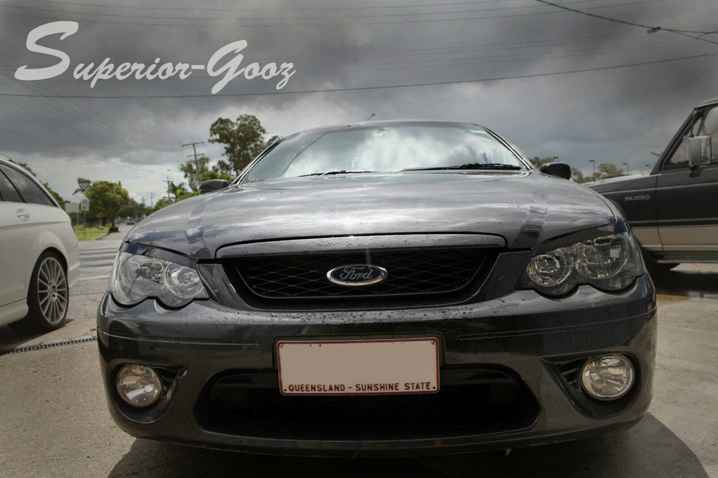 Installed View - Ford Falcon BA BF FPV: Premium Headlight Eyelids