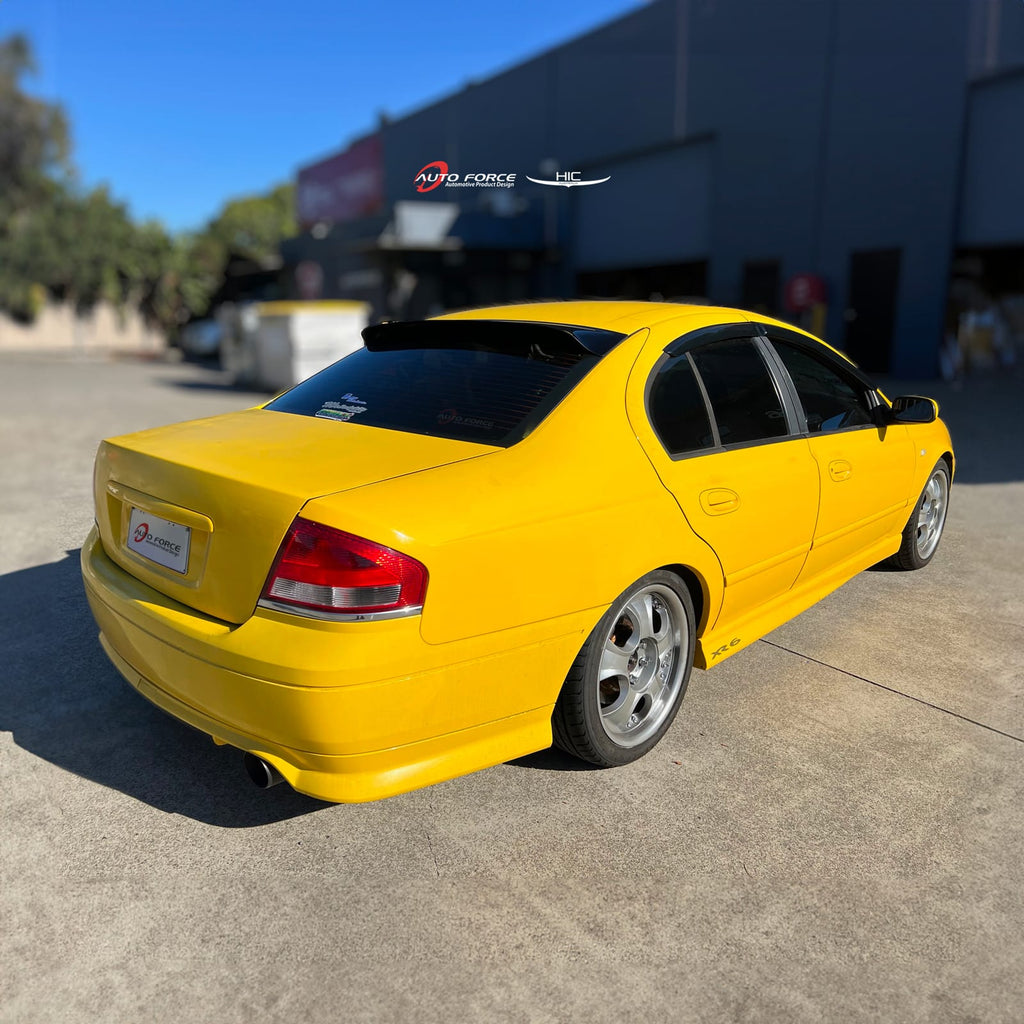 Installed View - Ford Falcon BA BF Sedan (2002-2008): Premium Roof Spoiler