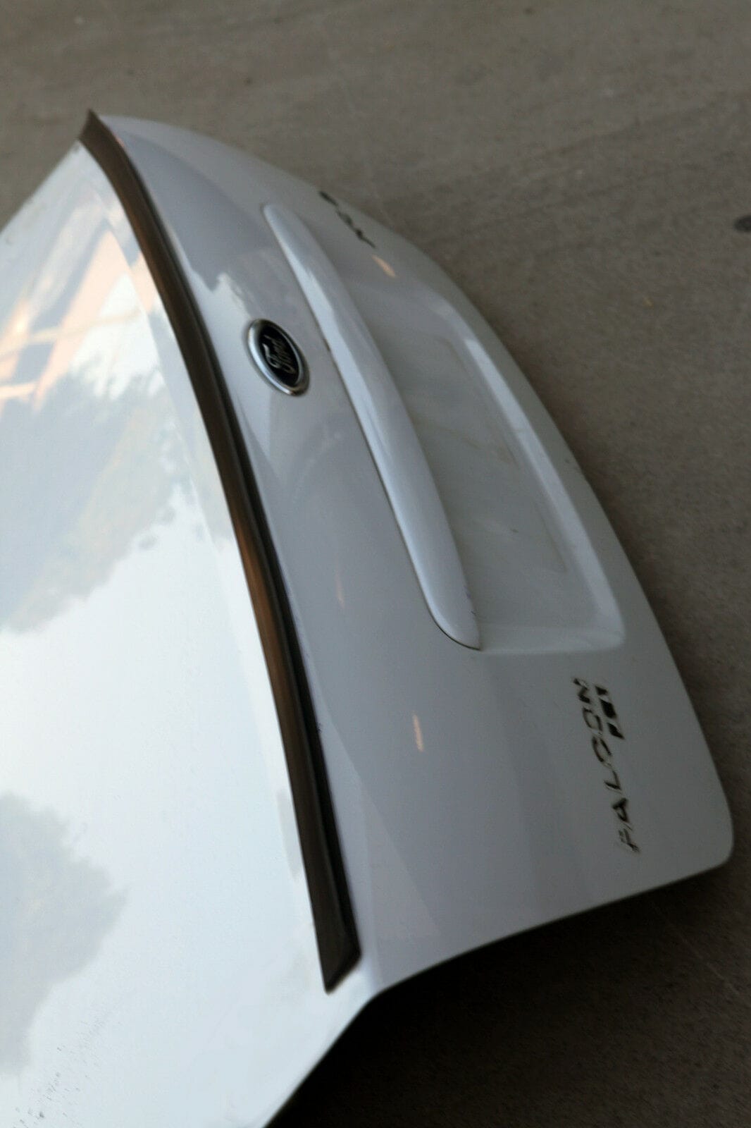 Installed View - Ford Falcon BA BF Sedan: Bobtail Rear Boot Spoiler Lip (XT / XR6 / XR8 / Fairmont / Fairlane)