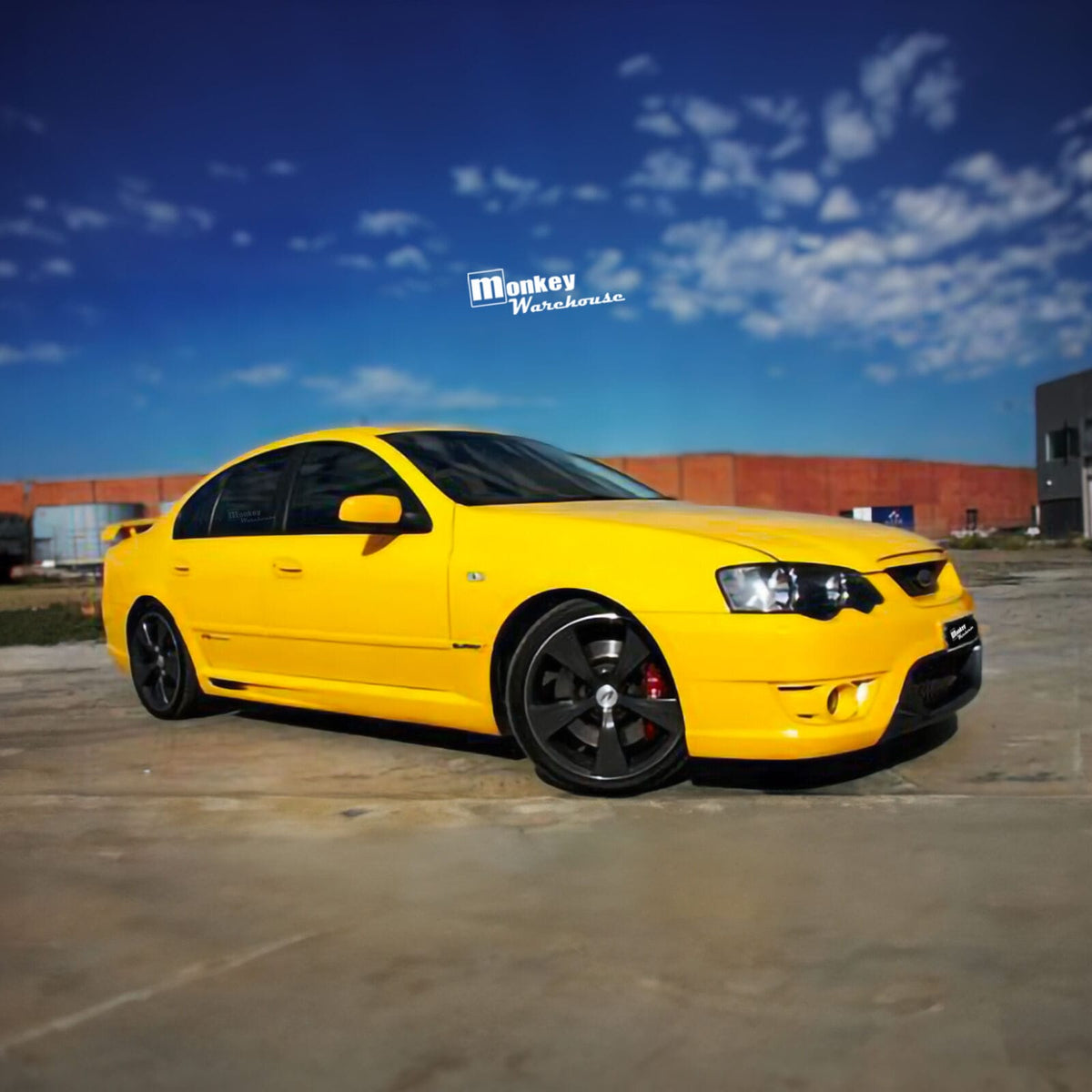 Installed View - Ford Falcon BA-BF Sedan: F6 Typhoon Style Body Kit