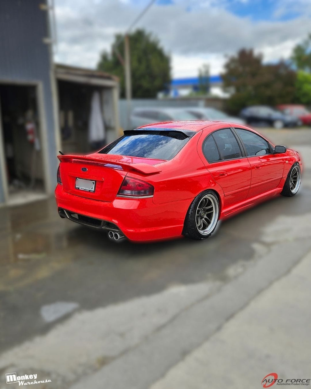 Installed View - Ford Falcon BA-BF Sedan: F6 Typhoon Style Body Kit