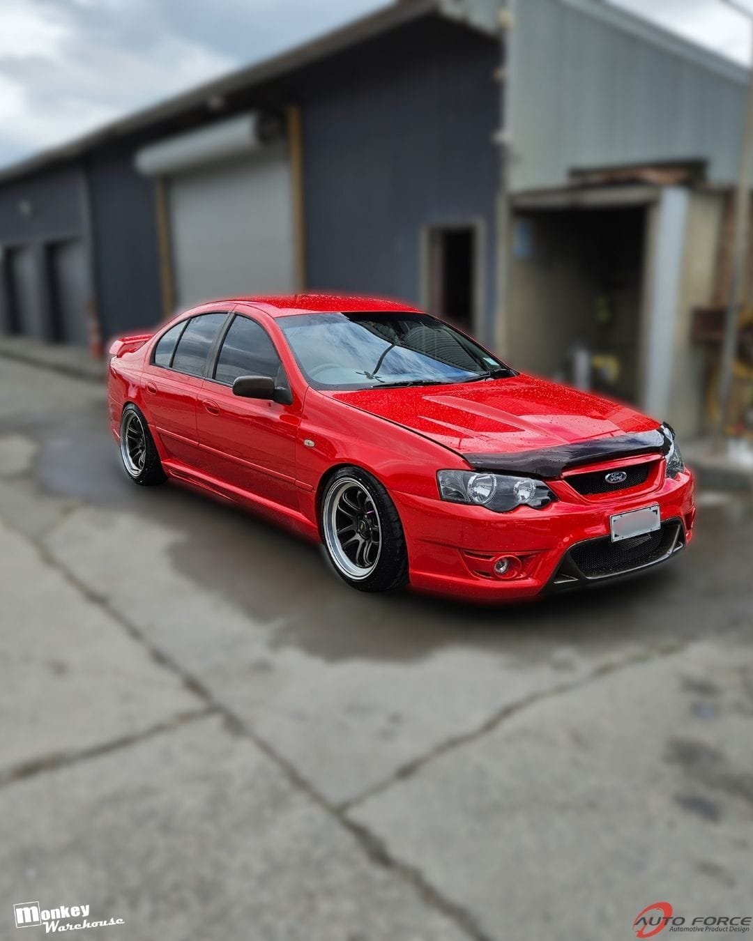 Installed View - Ford Falcon BA-BF Sedan: F6 Typhoon Style Body Kit