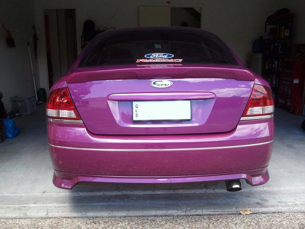 Installed View - Ford Falcon BA BF Sedan: Rear Boot Bobtail Drift Wing